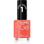 Rimmel Super Gel gélový lak na nechty bez použitia UV/LED lampy odtieň 047 Spiced Coral 12 ml