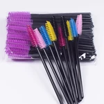50pcs/lot Disposable Eyelash Brush Comb Mascara Wands Eye Lashes Extension Accessories Applicator Spoolers Famale Makeup Tools
