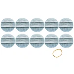 10 Pcs Wet Dry Vac Filter Vf2002 Dry Disc Vacuum Filters For Shop-Vac Part 9010700, 9013700 With 4 Pcs Retaining Bands