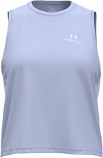 Under Armour Women's Rush Energy Crop Tank Celeste/White L Fitness T-Shirt