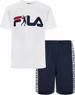 Fila FPS1131 Man Jersey Pyjamas White/Blue M Fitness Unterwäsche