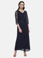 Potis & Verso Woman's Dress Marlena Navy Blue