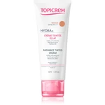 Topicrem UH FACE HYDRA+ Radiance Tinted Cream tónující hydratační krém SPF 40 odstín Medium 40 ml