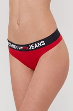 Tanga Tommy Jeans červená barva, UW0UW02823
