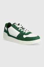 Kožené tenisky Lacoste T-Clip Contrasted Leather zelená farba, 47SMA0070