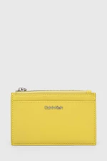 Peněženka Calvin Klein žlutá barva, K60K611933