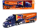 Peterbilt 387 Truck Dark Blue "Red Bull - KTM Factory Racing" 1/32 Diecast Model by New Ray