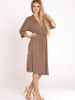 Bathrobe De Lafense 892 Visa long 3XL-4XL women's mocca 006