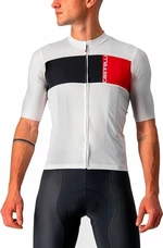 Castelli Prologo 7 Jersey Ivory/Light Black-Red 3XL Maillot de ciclismo