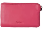 SEGALI Kožená mini peněženka-klíčenka 7289 pink