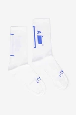 Ponožky A-COLD-WALL* Barcket Sock ACWMSK027-WHITE, biela farba