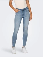 Light Blue Women's Skinny Fit Jeans ONLY Blush - Women's