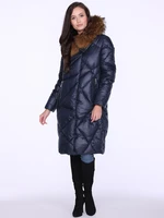 PERSO Woman's Coat BLH220039FXR Navy Blue