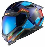 Nexx X.WST3 Fluence Blue/Red XS Helm