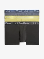 Set of three men's boxer shorts in black, yellow and gray 3PK Calvin Klein Underwear