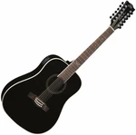 Eko guitars NXT D100e XII Black 12-strunová elektroakustická gitara