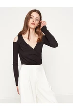 Koton T-Shirt - Black - Fitted
