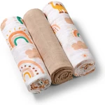 BabyOno Take Care Muslin Diapers látkové plienky Beige 3 ks