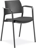 LD SEATING konferenčná stolička DREAM+ 100BL-N1,BR, kostra čierna