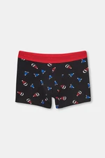 Dagi Men's Black Compact Hat Patterned Boxer