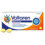 Voltaren Rapid 25 mg mäkké kapsuly pre rýchlu uľavu od bolesti s protizápalovým účinkom 20 mäkkých kapsúl