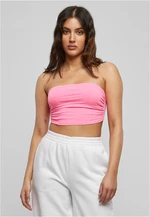 Dámská Neon Bandeau Top neonrůžová