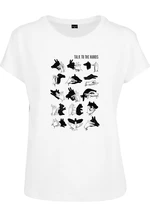 Ladies Talk To The Hand Box Tee White