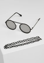 104 Chain sunglasses silver mirror/black