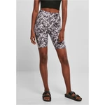 AOP Women's Soft Shorts Cycle Black Fading