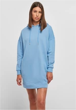 Dámské organické oversized froté šaty s kapucí horizont blue