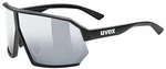UVEX Sportstyle 237 Black Mat/Mirror Silver Kerékpáros szemüveg