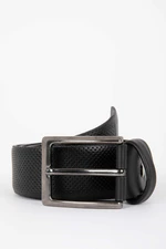 DEFACTO Men's Faux Leather Belt