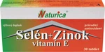 Naturica SELÉN + ZINOK, vitamín E 30 tabliet