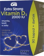 GS Extra Strong Vitamín D3 2000 IU - darčekové balenie 90 kapsúl