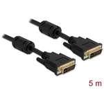 Delock DVI prepojovací kábel #####DVI-I 24+5pol. Stecker, #####DVI-I 24+5pol. Stecker 5.00 m čierna 83113 s feritovým ja