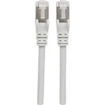 Intellinet 317399 RJ45 sieťové káble, prepojovacie káble CAT 6A S/FTP 30.00 m sivá fóliové tienenie, tienenie pletivom,