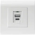 Intellinet 772228 2-násobný USB nabíjacia zásuvka do steny   IP20 biela