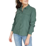 VILA Zelená košeľa z modalu Vishala