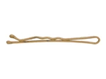 Vlnitá sponka Sibel Blend-rite - 5 cm, matná zlatá - 9 ks (9700050-52)