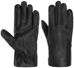 Stetson Zimné rukavice Stetson z nappa bravčoviny - čierne - L