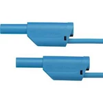 Schützinger VSFK 6000 / 1 / 50 / BL propojovací kabel [zástrčka 4 mm - zástrčka 4 mm] modrá