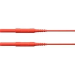 Schützinger HSPL 8568 / AWG16 / 100 / RT bezpečnostní měřicí kabely [zástrčka 4 mm - zástrčka 4 mm] červená