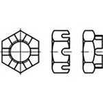 Matice korunkové TOOLCRAFT TO-6861288, M36, N/A, ocel, 1 ks