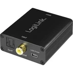 Toslink / cinch / jack audio adaptér LogiLink CA0101, černá