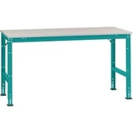 Manuflex AU6099.5021 Pracovní Přístavný stůl Univerzální standardní s PVC dekorační deska, Šxhxv = 1750 x 1000 x 760-870 mm