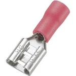 Faston zásuvka Vogt Verbindungstechnik 3903S-1 6.3 mm x 0.8 mm, 180 °, částečná izolace, červená, 1 ks
