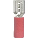 Faston zásuvka Vogt Verbindungstechnik 3901 4.8 mm x 0.5 mm, 180 °, částečná izolace, červená, 1 ks