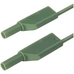 SKS Hirschmann MLS WS 200/1 gn bezpečnostní měřicí kabely [lamelová zástrčka 4 mm - lamelová zástrčka 4 mm] zelená, 2.00 m