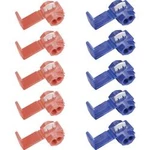 Sada rychlospojek kabelů, 0,5 - 1,5 mm², modrá/červená, 10 ks