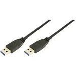 USB 3.0 kabel LogiLink CU0039, 2.00 m, černá